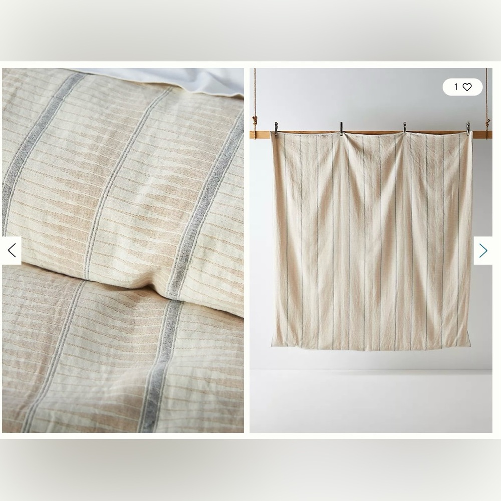 Woven Demetria King Duvet + 2 King Shams
